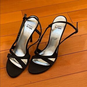 NWOT Vintage Stuart Weitzman Strappy Black Sandals